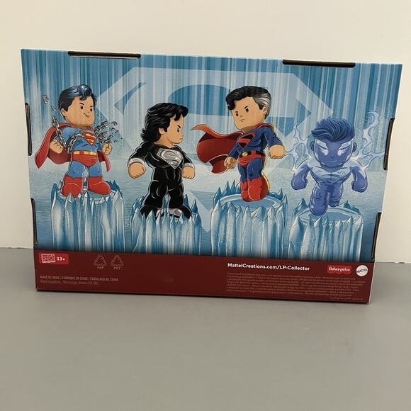 LITTLE PEOPLE COLLECTOR Superman DC Mini Figures 4 Pack Set NEW - Picture 3 of 4